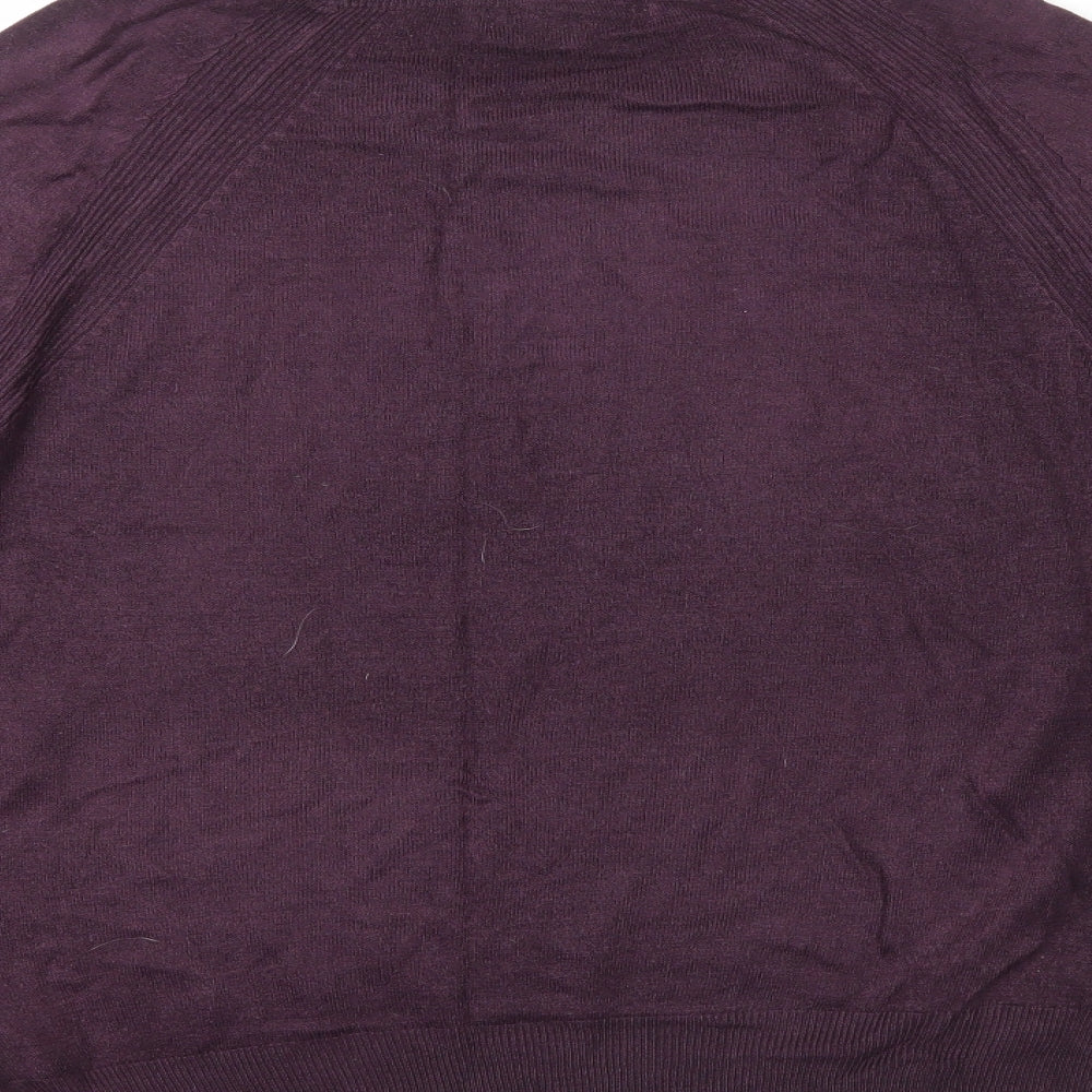 Marks and Spencer Womens Purple  Acrylic Pullover Sweatshirt Size 12