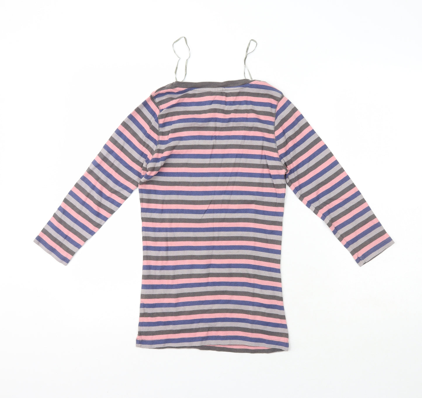 Originals Womens Multicoloured Crew Neck Striped 100% Cotton Pullover Jumper Size 8   - Size 8/10