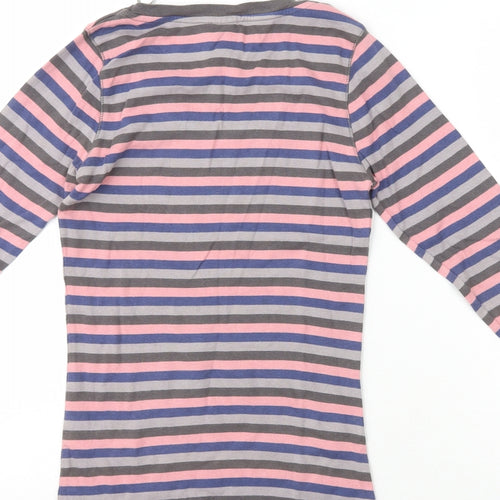 Originals Womens Multicoloured Crew Neck Striped 100% Cotton Pullover Jumper Size 8   - Size 8/10