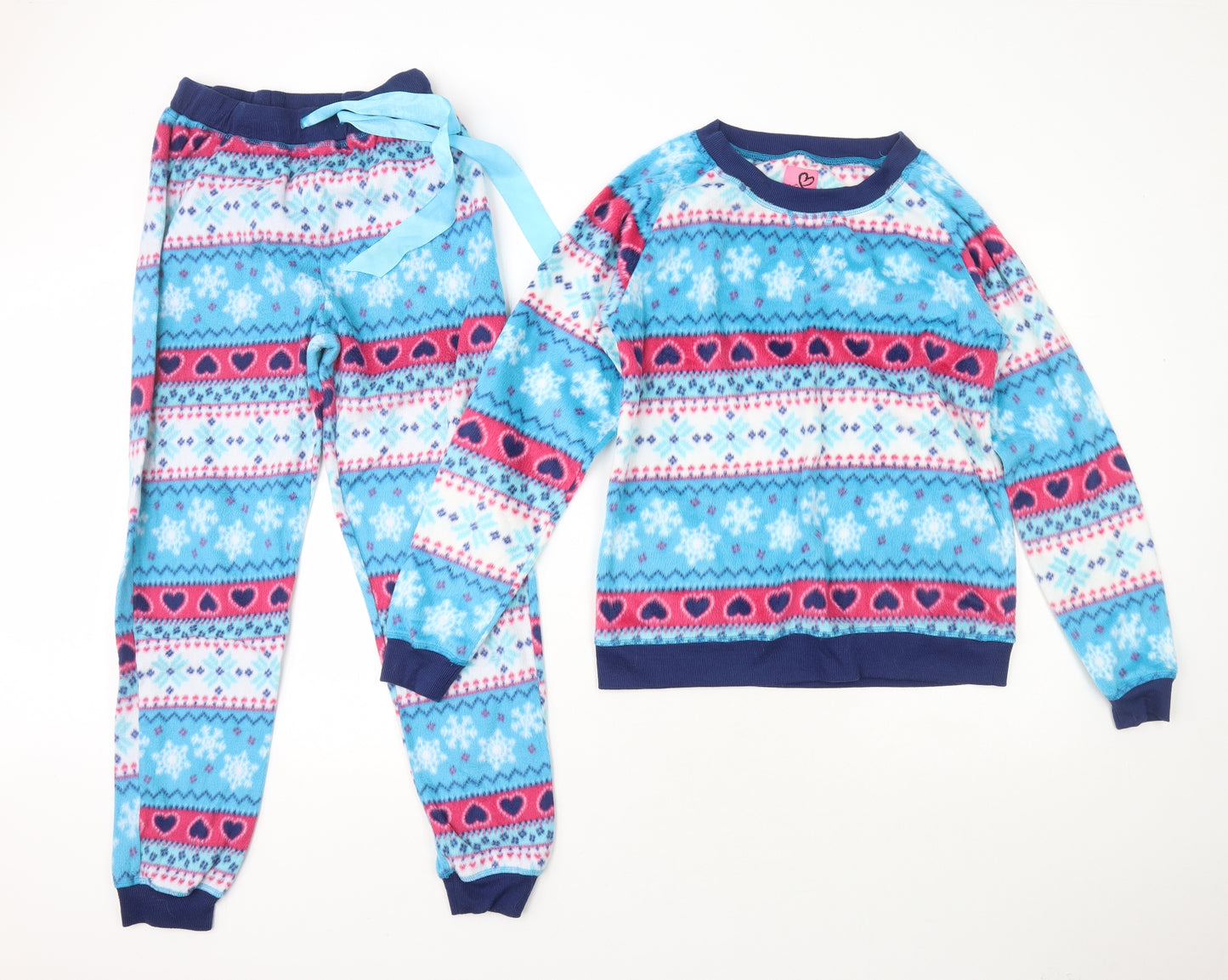 Preworn Womens Multicoloured Fair Isle Polyester Top Lounge Set Size 12