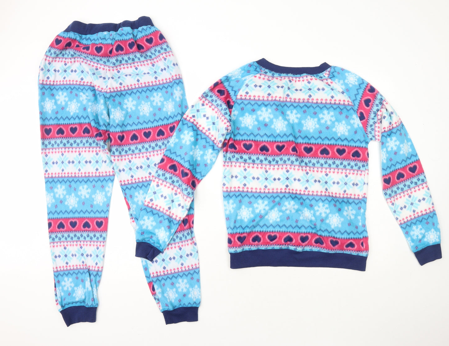 Preworn Womens Multicoloured Fair Isle Polyester Top Lounge Set Size 12