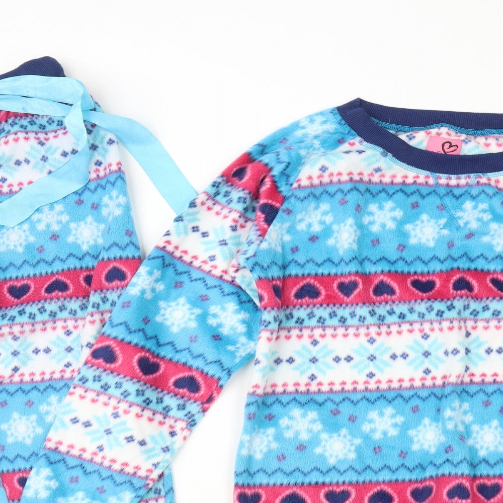 Preworn Womens Multicoloured Fair Isle Polyester Top Lounge Set Size 12