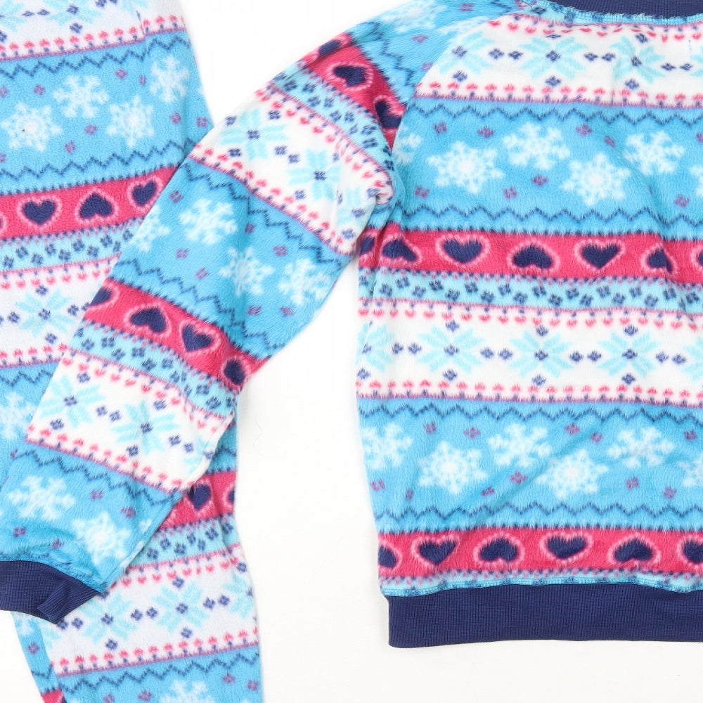 Preworn Womens Multicoloured Fair Isle Polyester Top Lounge Set Size 12