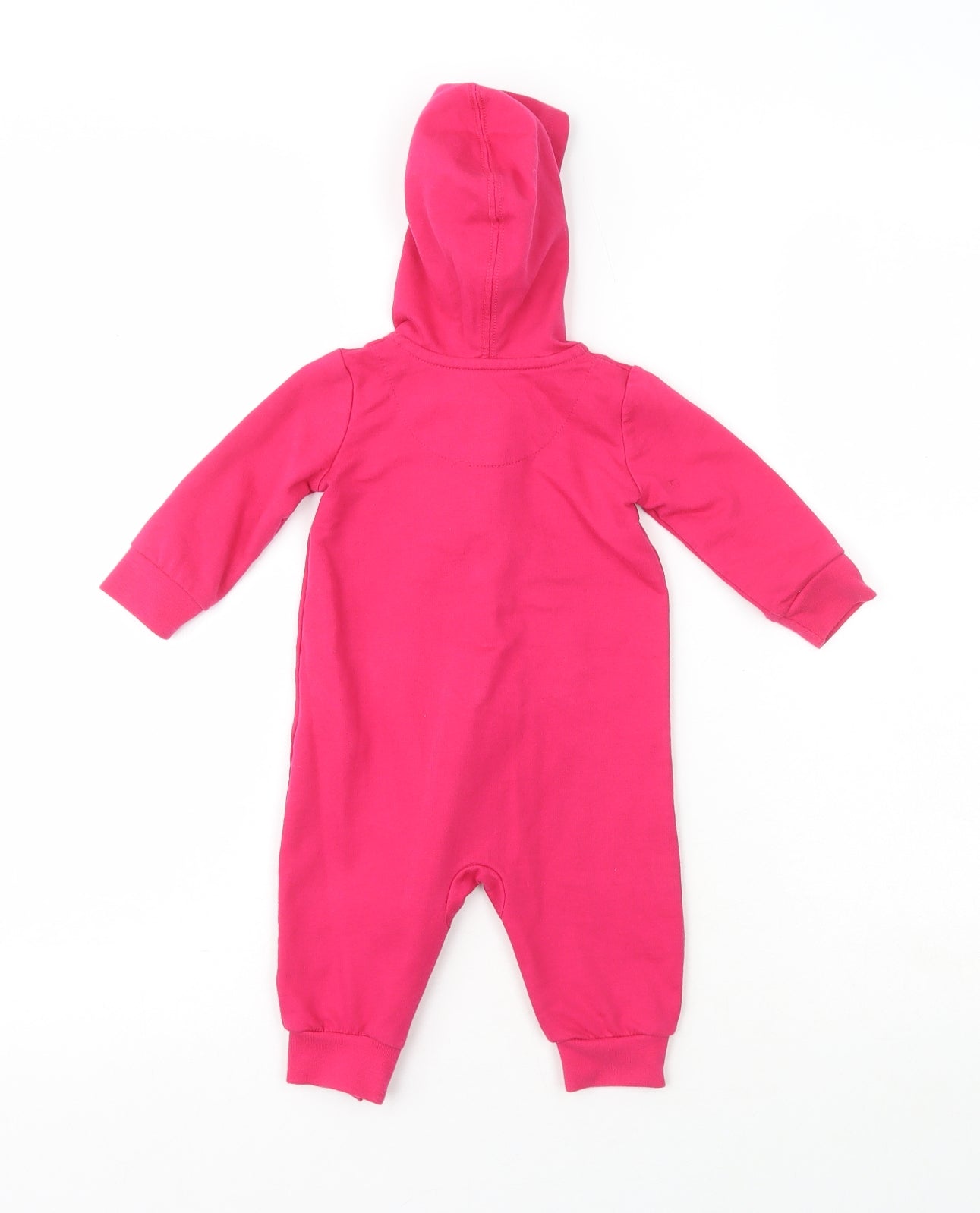 Nike Girls Pink  Cotton Babygrow One-Piece Size 6-9 Months