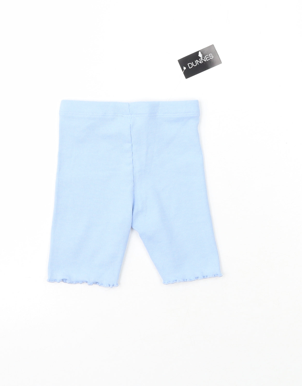 Dunnes Girls Blue  Cotton Cropped Leggings Size 6-9 Months