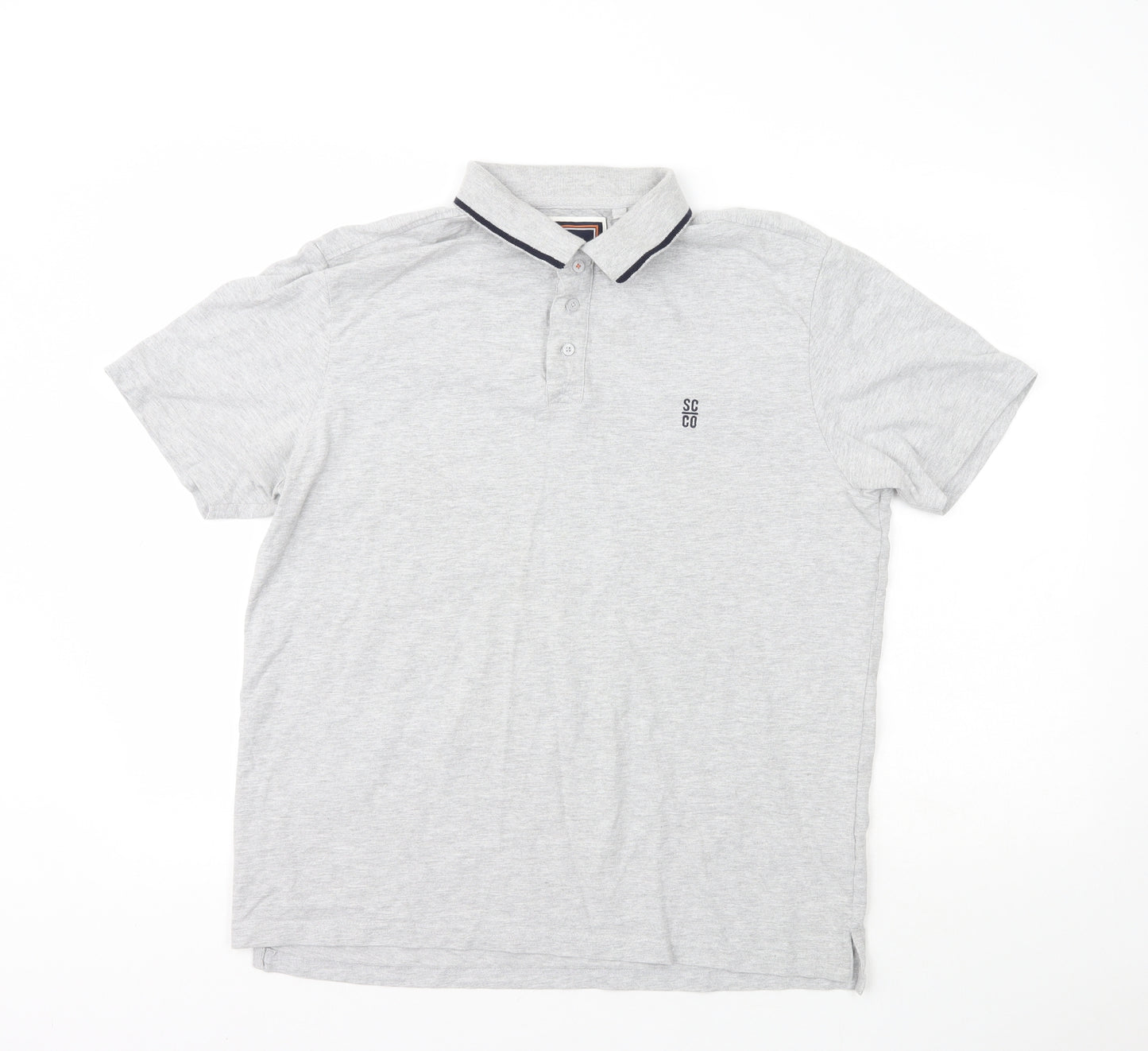 SoulCal&Co Mens Green  Cotton  Polo Size XL Collared