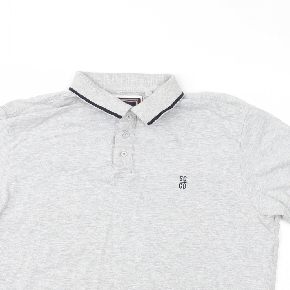 SoulCal&Co Mens Green  Cotton  Polo Size XL Collared