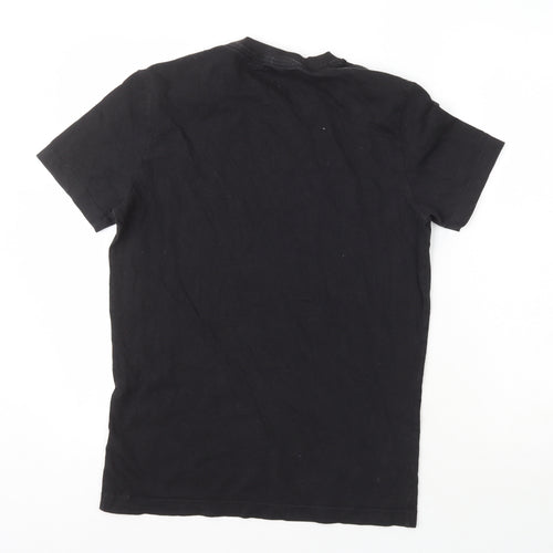 Calvin Klein Mens Black  Cotton  T-Shirt Size M Crew Neck