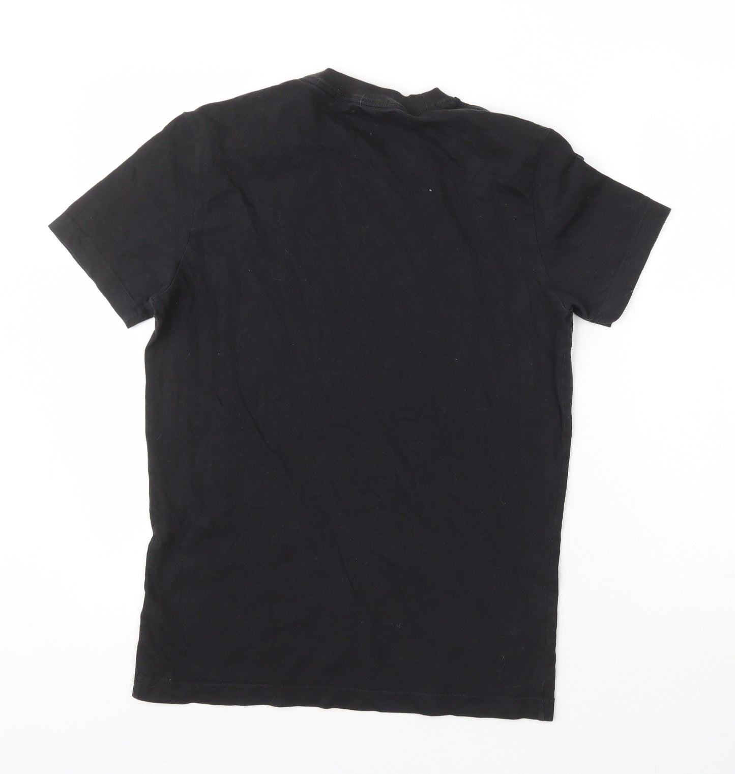 Calvin Klein Mens Black  Cotton  T-Shirt Size M Crew Neck