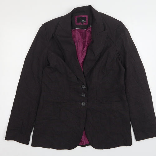 NEXT Womens Multicoloured Check Polyester Jacket Suit Jacket Size 16