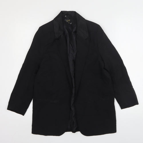 Dorothy Perkins Womens Black  Polyester Jacket Blazer Size 12