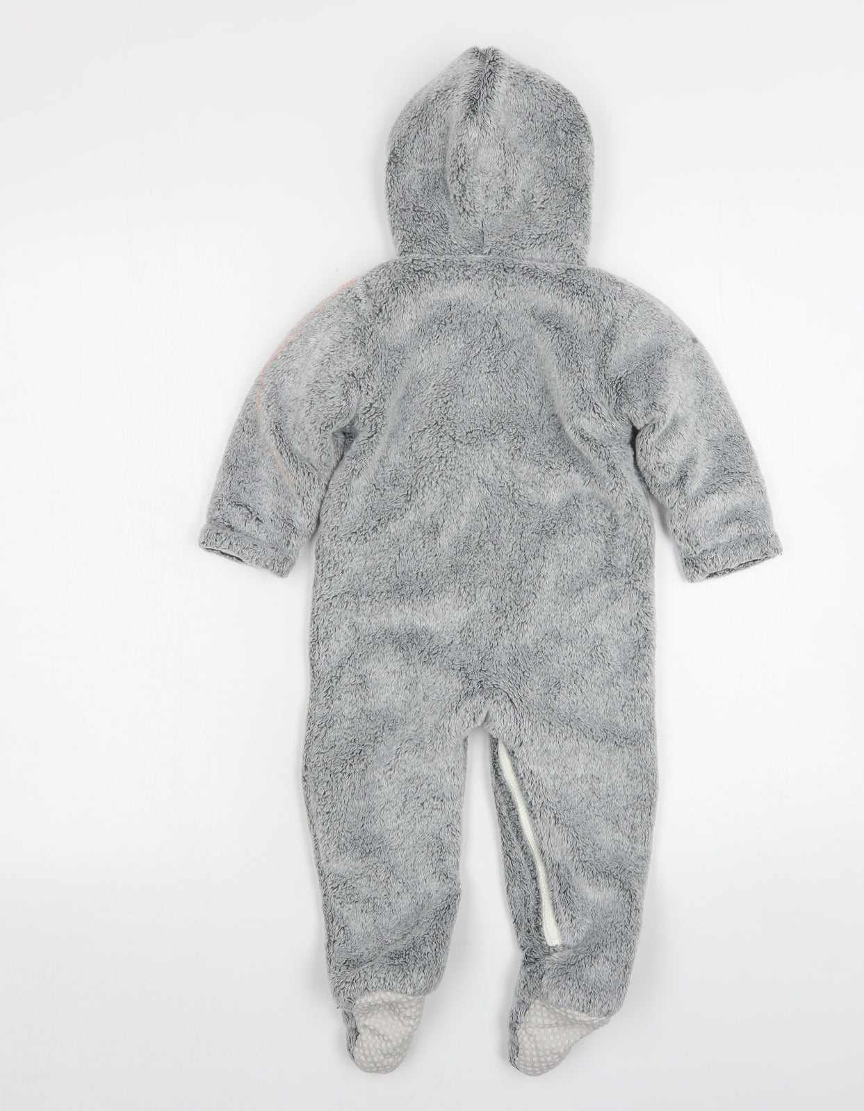 Nutmeg Baby Grey Solid Polyester Kaftan One Piece Size 12-18 Months