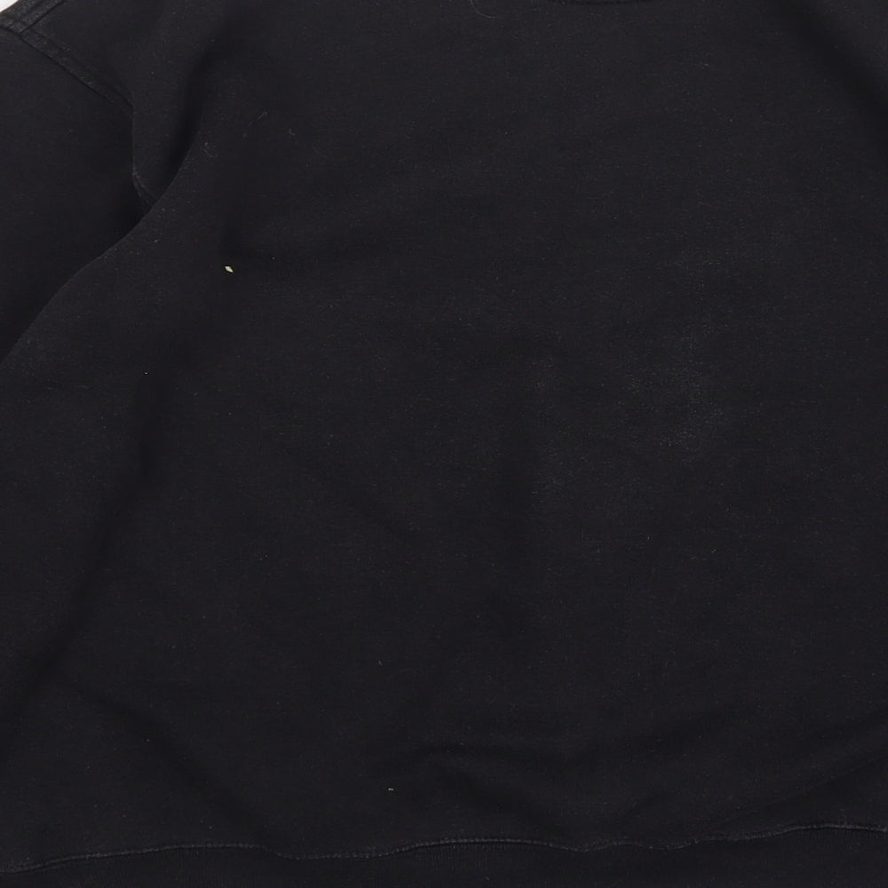 Umbro Mens Black  Cotton Pullover Sweatshirt Size M