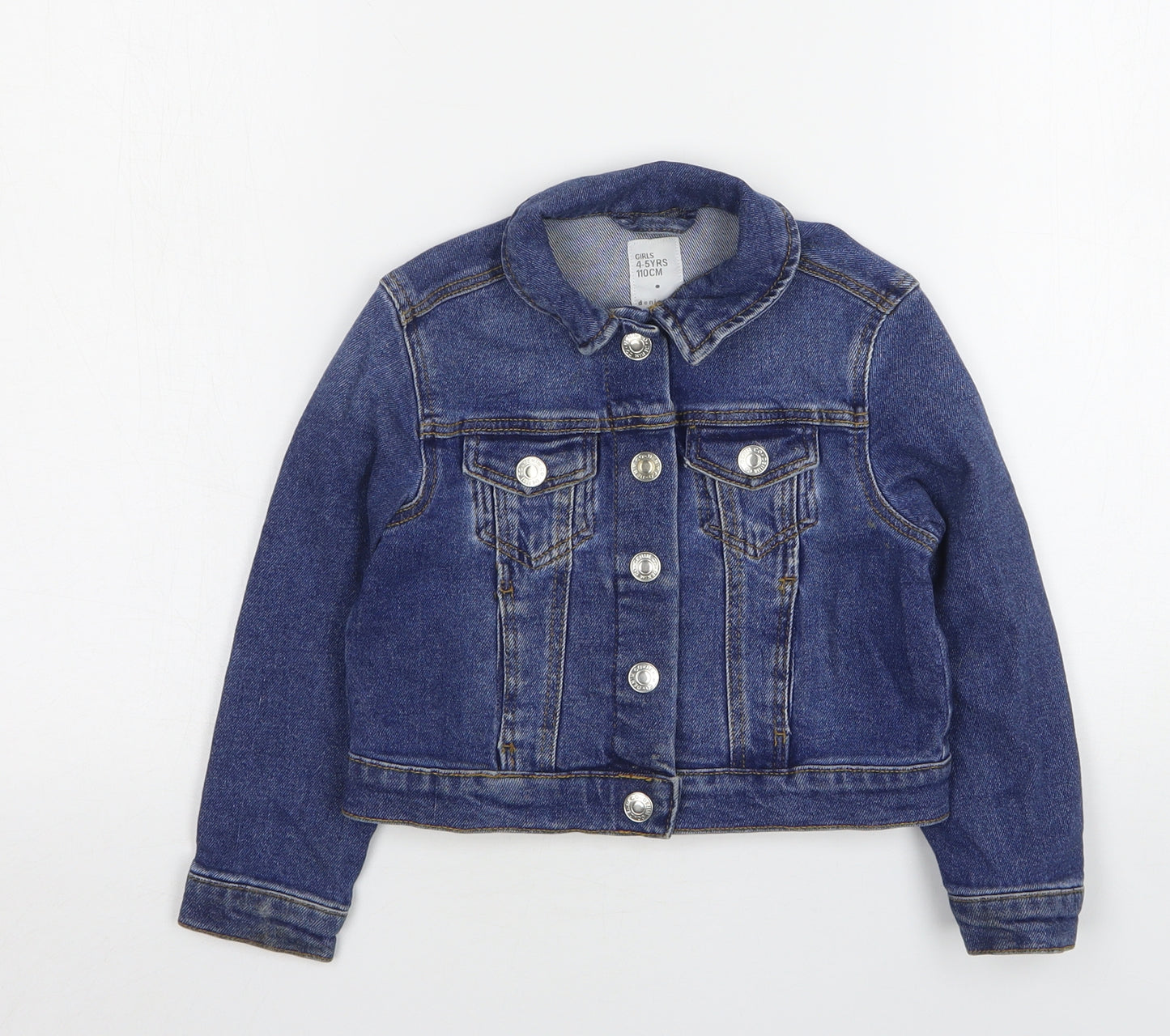 Denim & Co. Girls Blue   Jacket  Size 4-5 Years