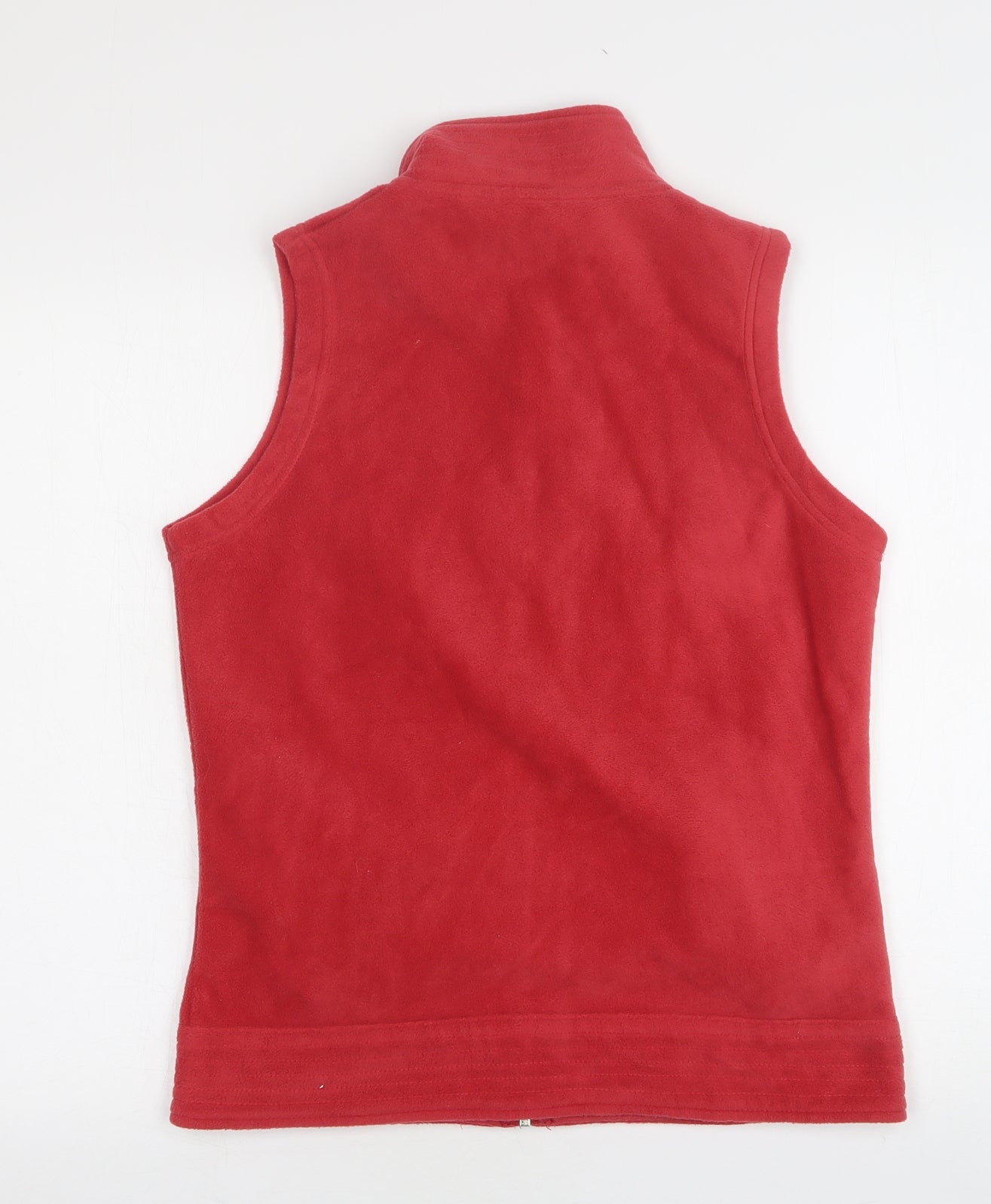 EWM Womens Red  Polyester Vest Sweatshirt Size 10