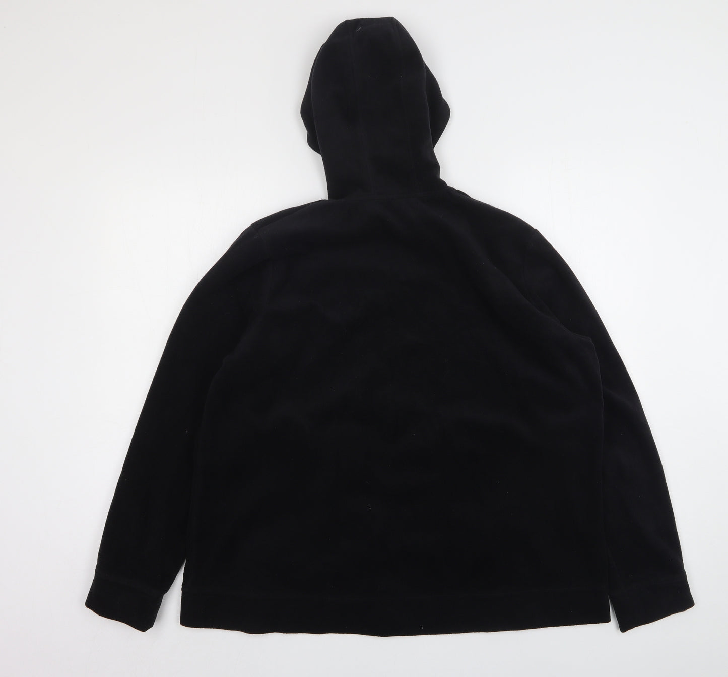 Atlas Womens Black  Polyester Full Zip Hoodie Size 20