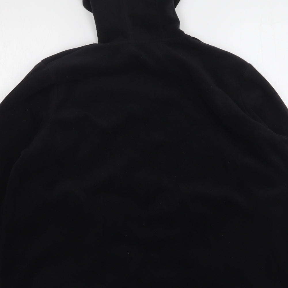 Atlas Womens Black  Polyester Full Zip Hoodie Size 20