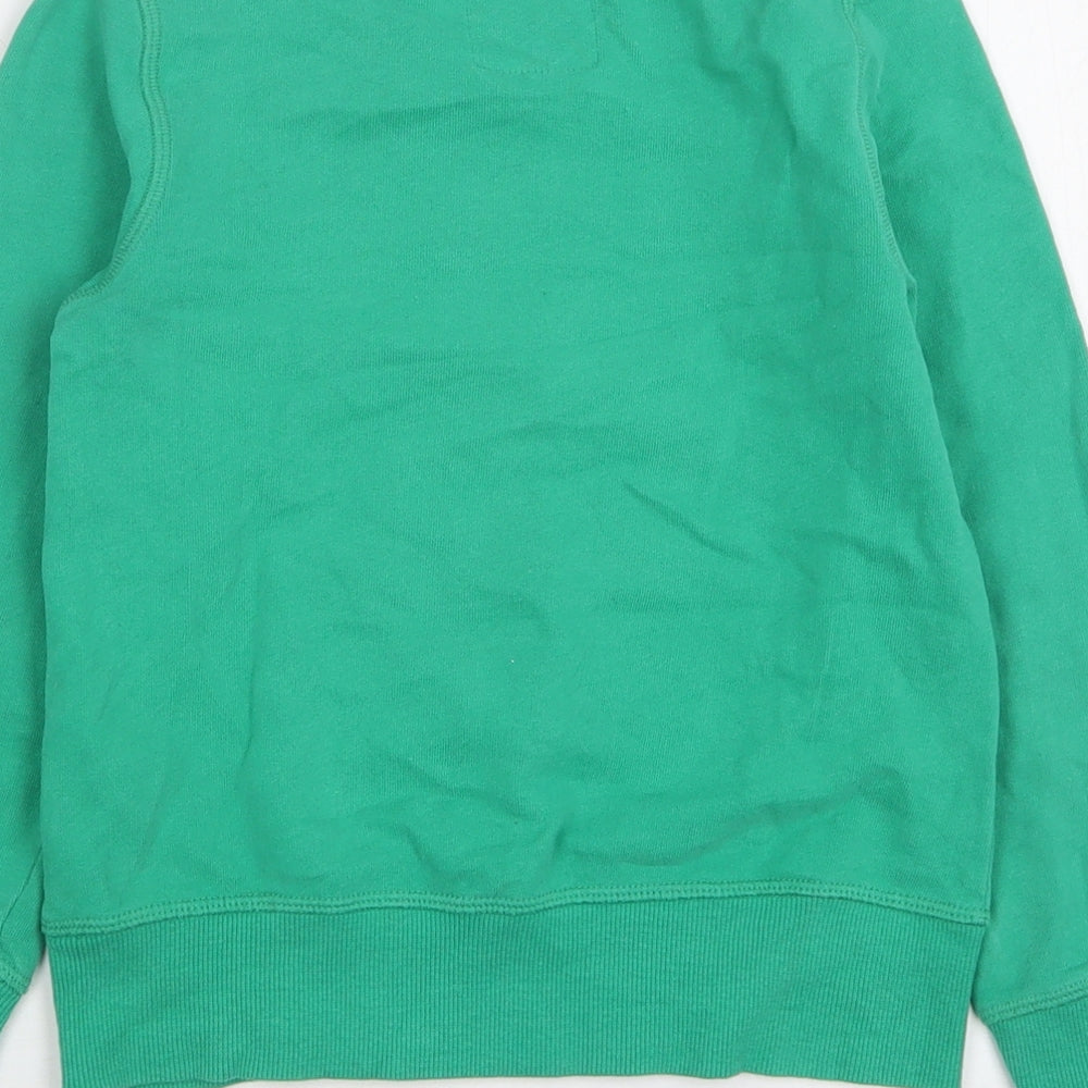 NEXT Girls Green  Cotton Pullover Sweatshirt Size 9 Years   - Horse Print