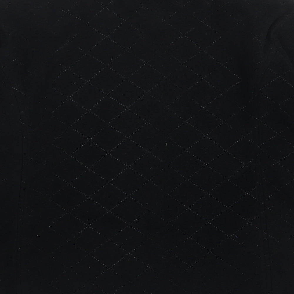 Bonmarché Womens Black  Polyester Full Zip Sweatshirt Size S