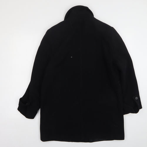 Preworn Womens Black   Pea Coat Coat Size 14