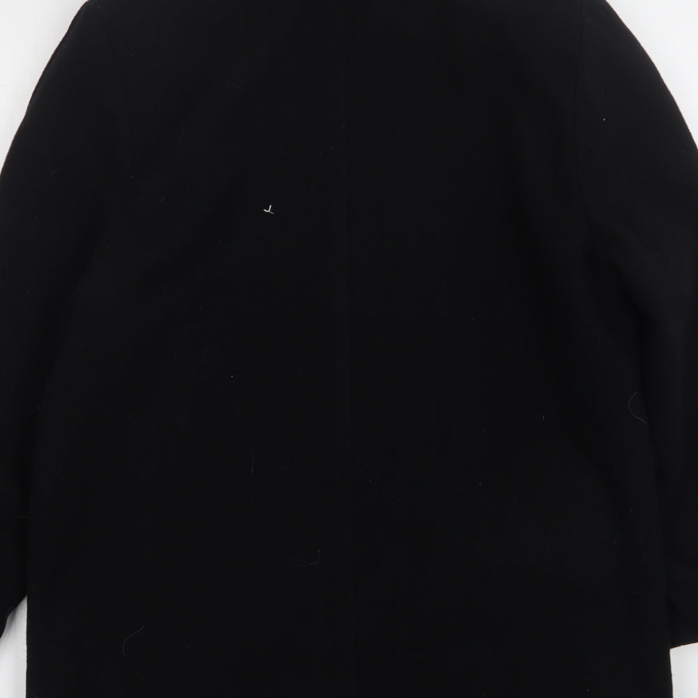 Preworn Womens Black   Pea Coat Coat Size 14