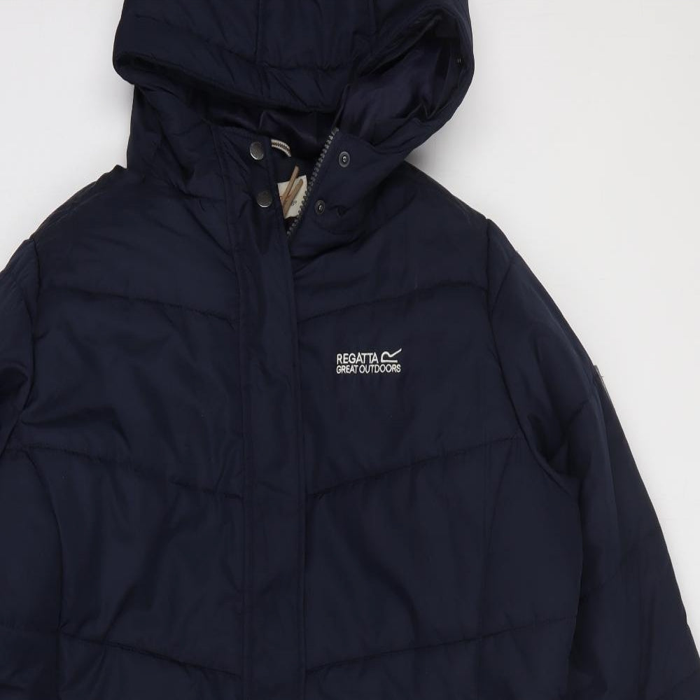 Regatta Womens Blue   Rain Coat Coat Size 18
