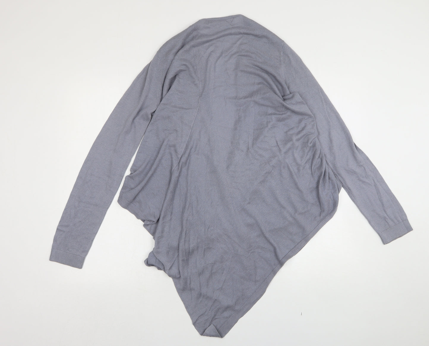 NEXT Womens Grey V-Neck  Viscose Cardigan Jumper Size 14