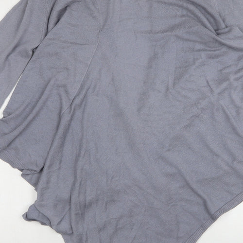 NEXT Womens Grey V-Neck  Viscose Cardigan Jumper Size 14