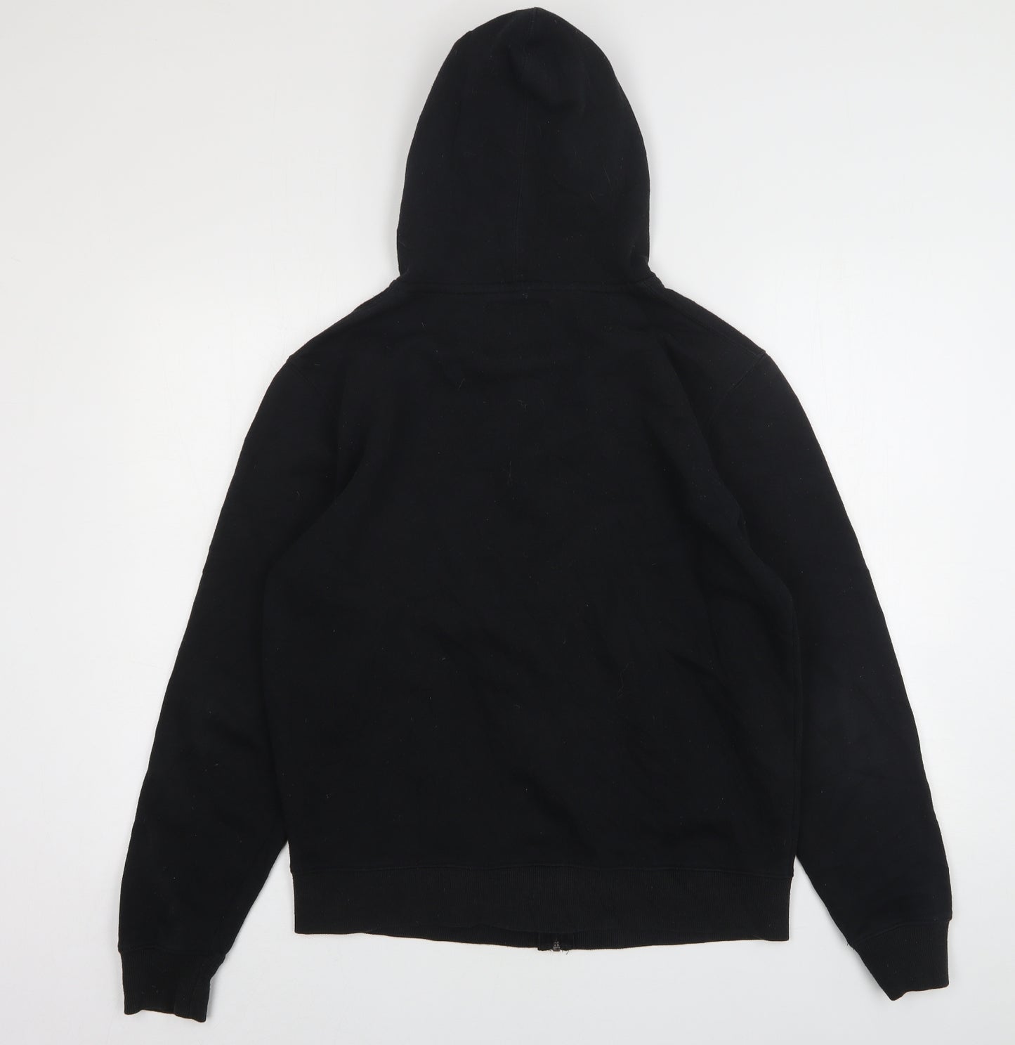 Cedar Wood State Mens Black  Polyester Full Zip Hoodie Size L