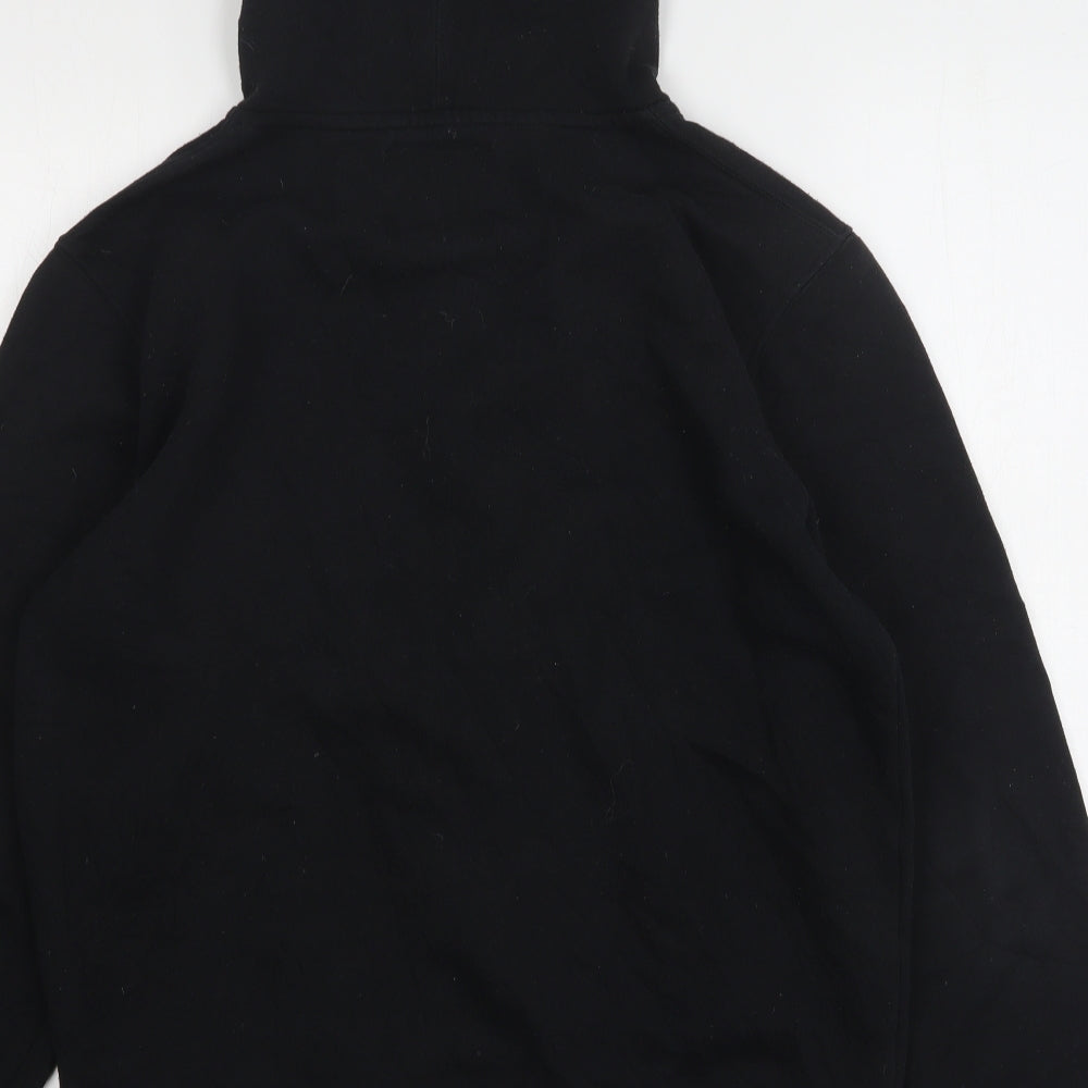 Cedar Wood State Mens Black  Polyester Full Zip Hoodie Size L