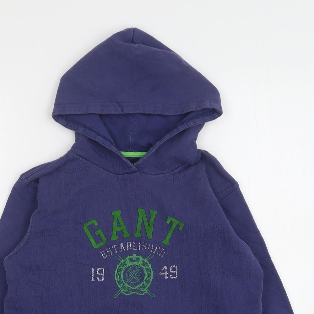 GANT Boys Blue  Cotton Pullover Hoodie Size 11-12 Years