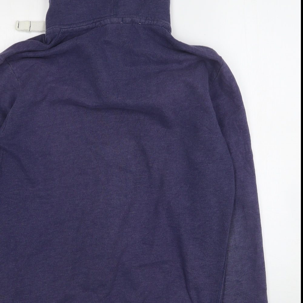 Superdry Womens Blue  Cotton Full Zip Hoodie Size L
