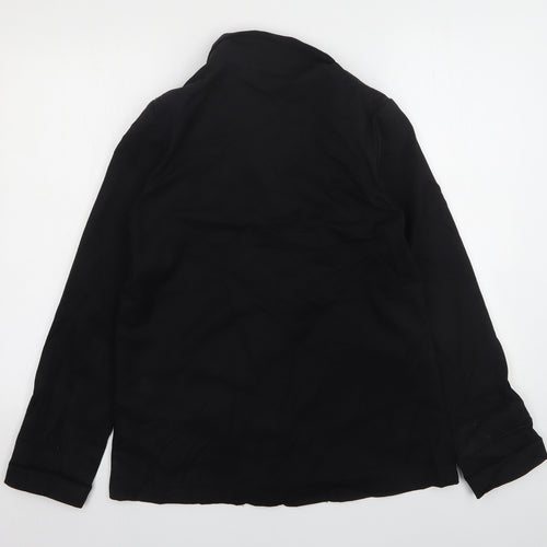 H&M Womens Black  Polyester Jacket Suit Jacket Size 14