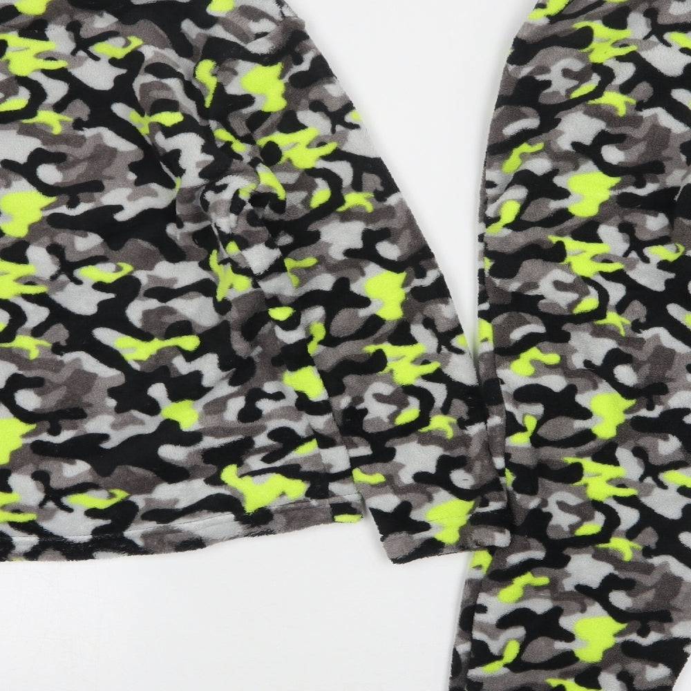 Snooze Time  Boys Multicoloured Camouflage Polyester  Pyjama Set Size 10-11 Years