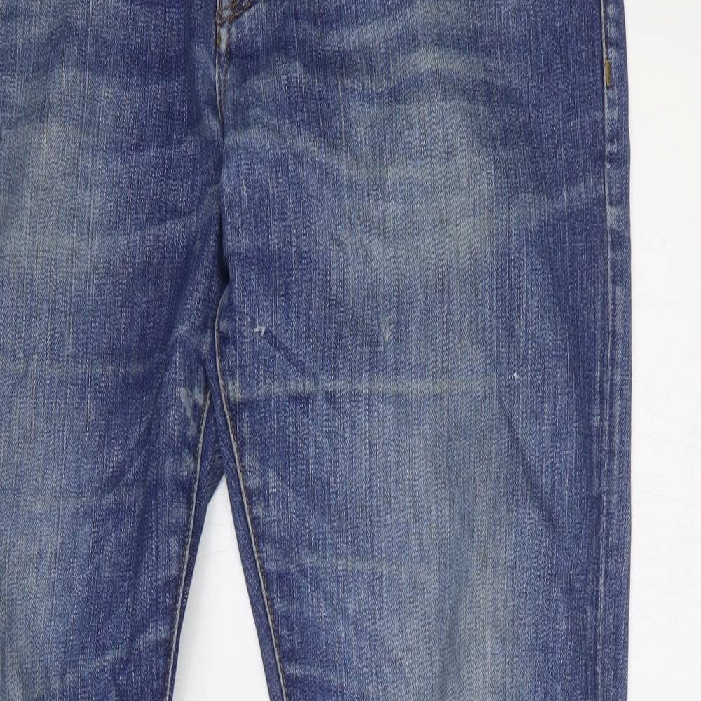 Tommy Hilfiger Mens Blue  Cotton Straight Jeans Size 34 L34 in Regular