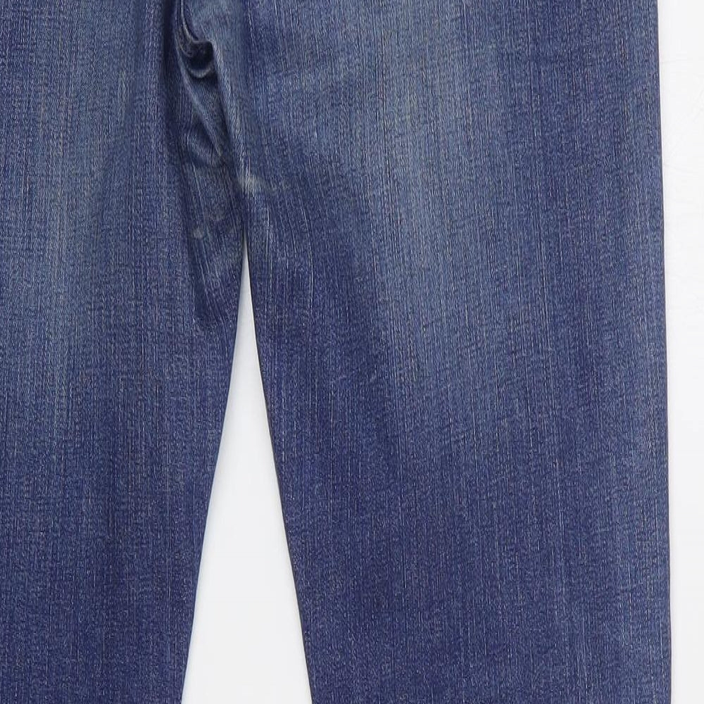 Tommy Hilfiger Mens Blue  Cotton Straight Jeans Size 34 L34 in Regular