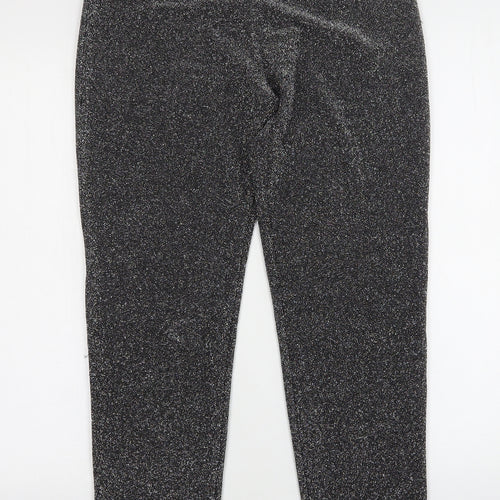 H&M Womens Grey  Polyester Trousers  Size S L29 in Regular