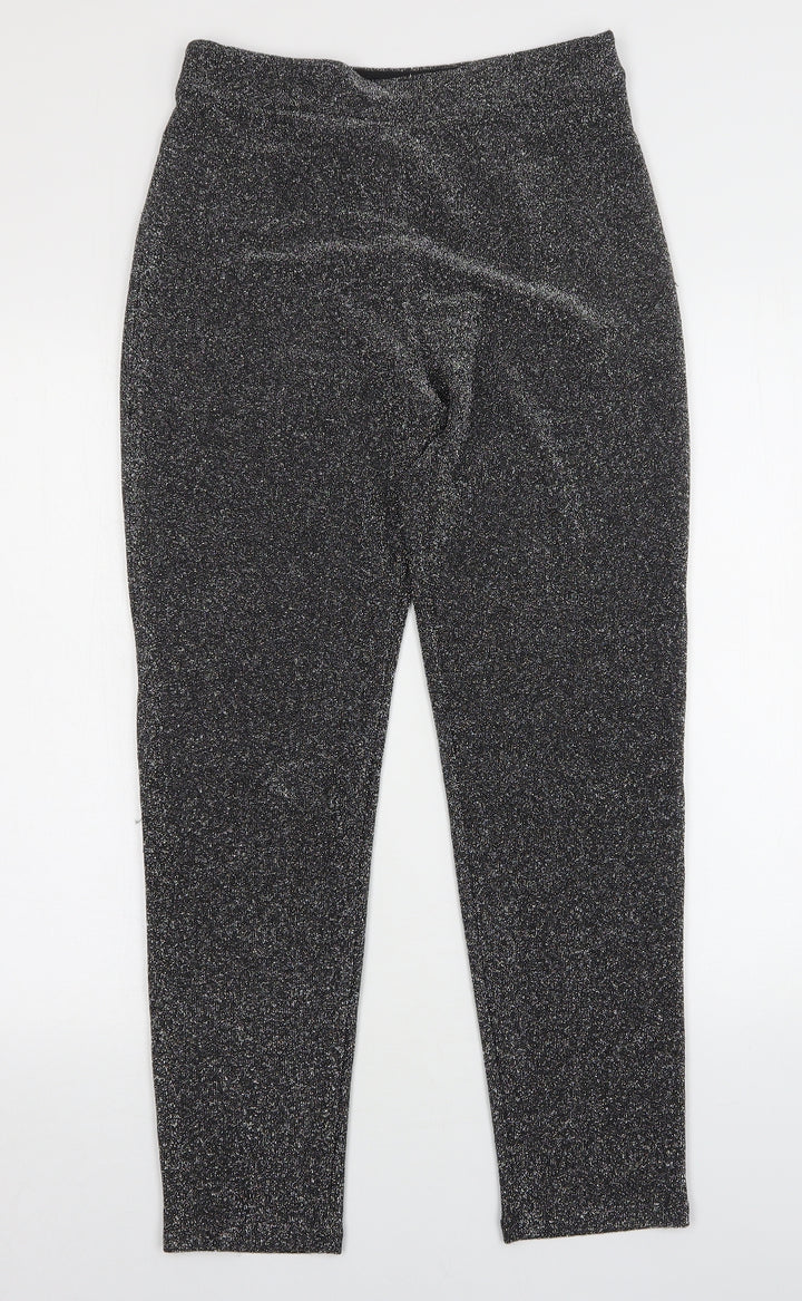 H&M Womens Grey  Polyester Trousers  Size S L29 in Regular