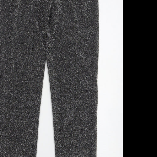 H&M Womens Grey  Polyester Trousers  Size S L29 in Regular