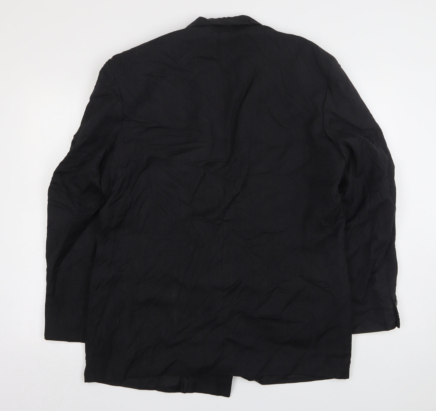 Marks and Spencer Mens Black  Wool Jacket Suit Jacket Size 42