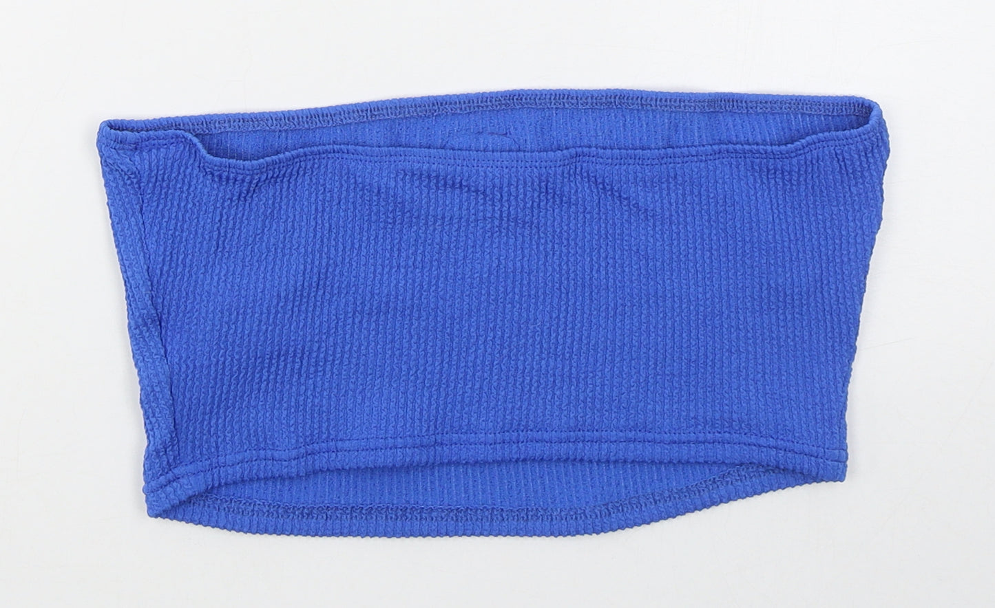 SheIn Womens Blue  Polyester Cropped Tank Size L Round Neck - Nothing