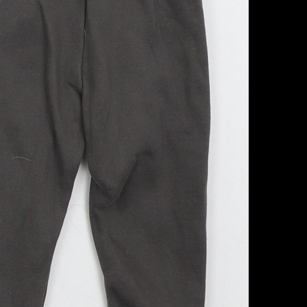 Primark Girls Grey  Cotton Sweatpants Trousers Size 9-12 Months  Drawstring
