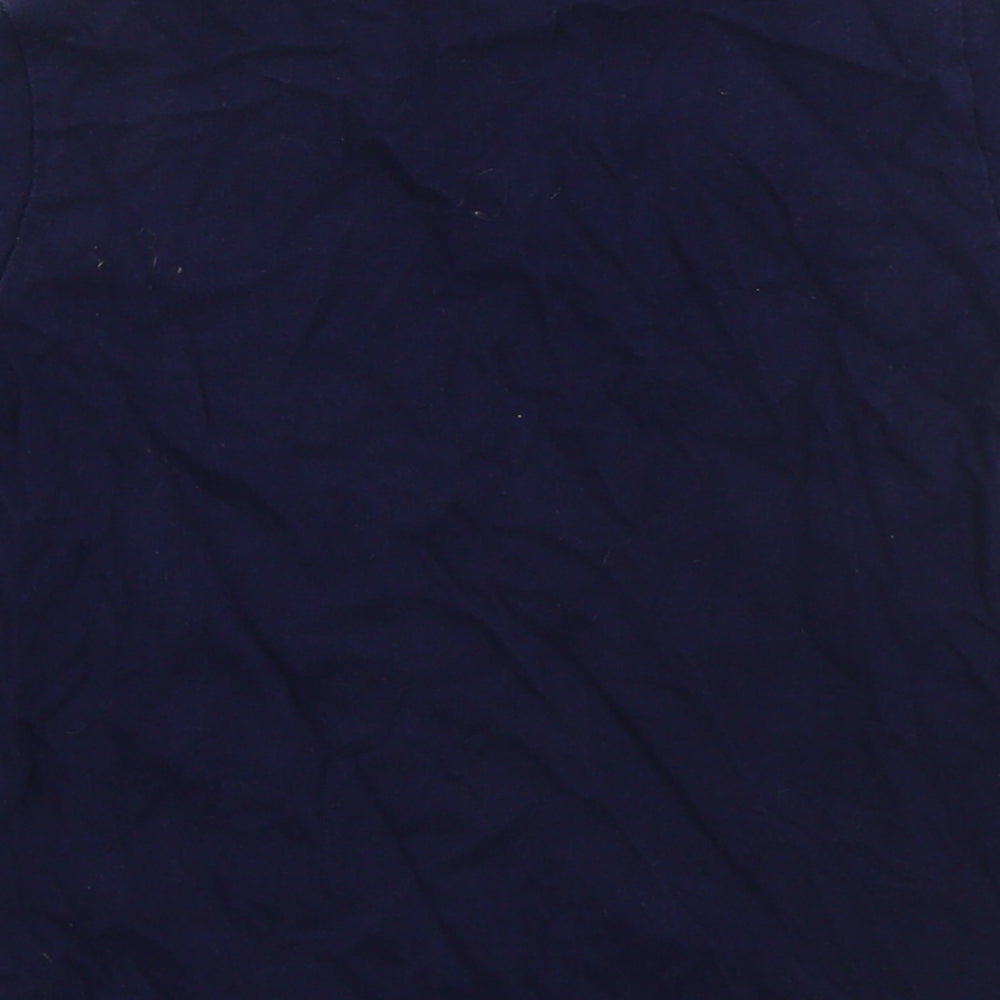 Ralph Lauren Boys Blue  Cotton Basic T-Shirt Size 2 Years Crew Neck Pullover