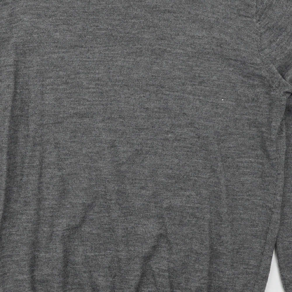 Dunnes Mens Grey Crew Neck  Acrylic Pullover Jumper Size L