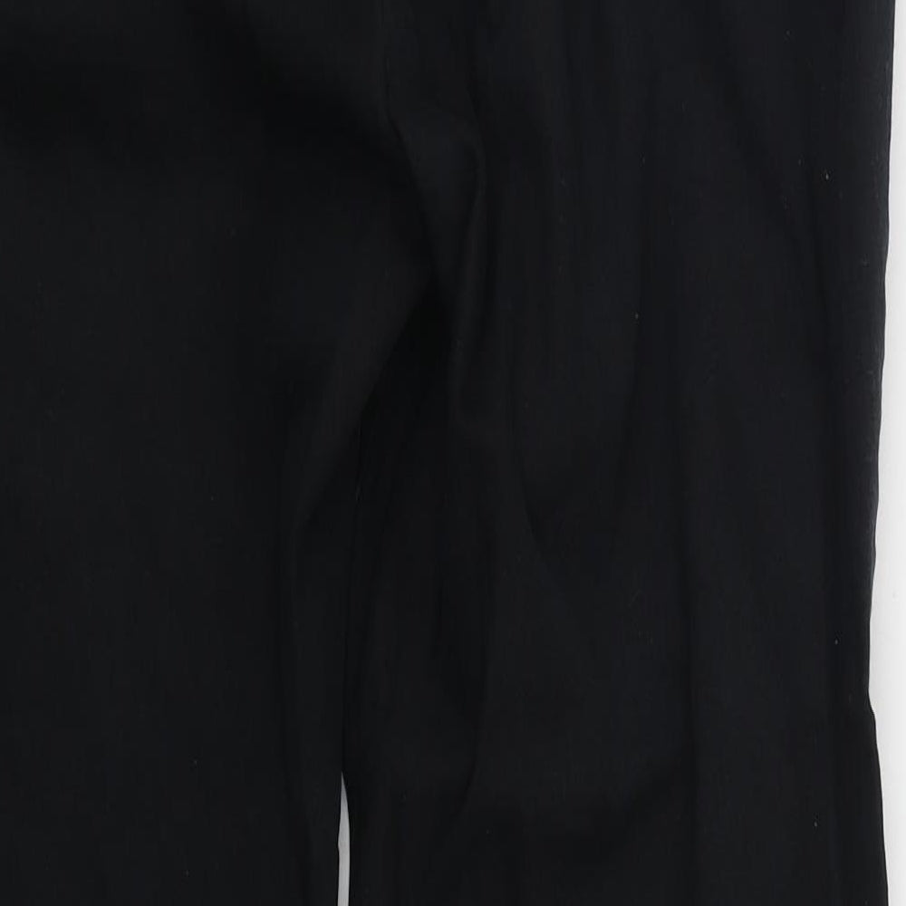 Dunnes Mens Black  Cotton Trousers  Size 36 L30 in Regular Button