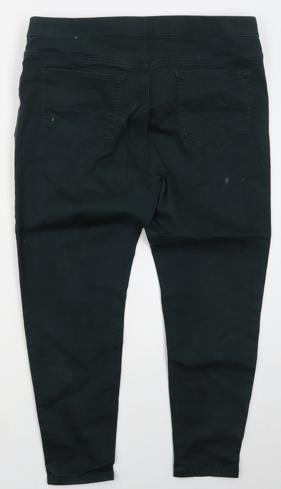 Marks and Spencer Womens Green  Cotton Jegging Jeans Size 18 L26 in Regular