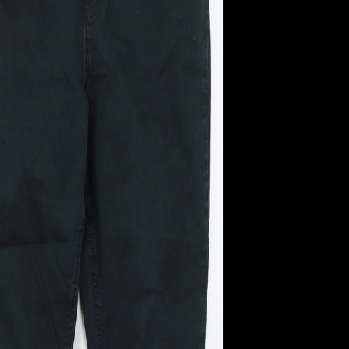 Marks and Spencer Womens Green  Cotton Jegging Jeans Size 18 L26 in Regular