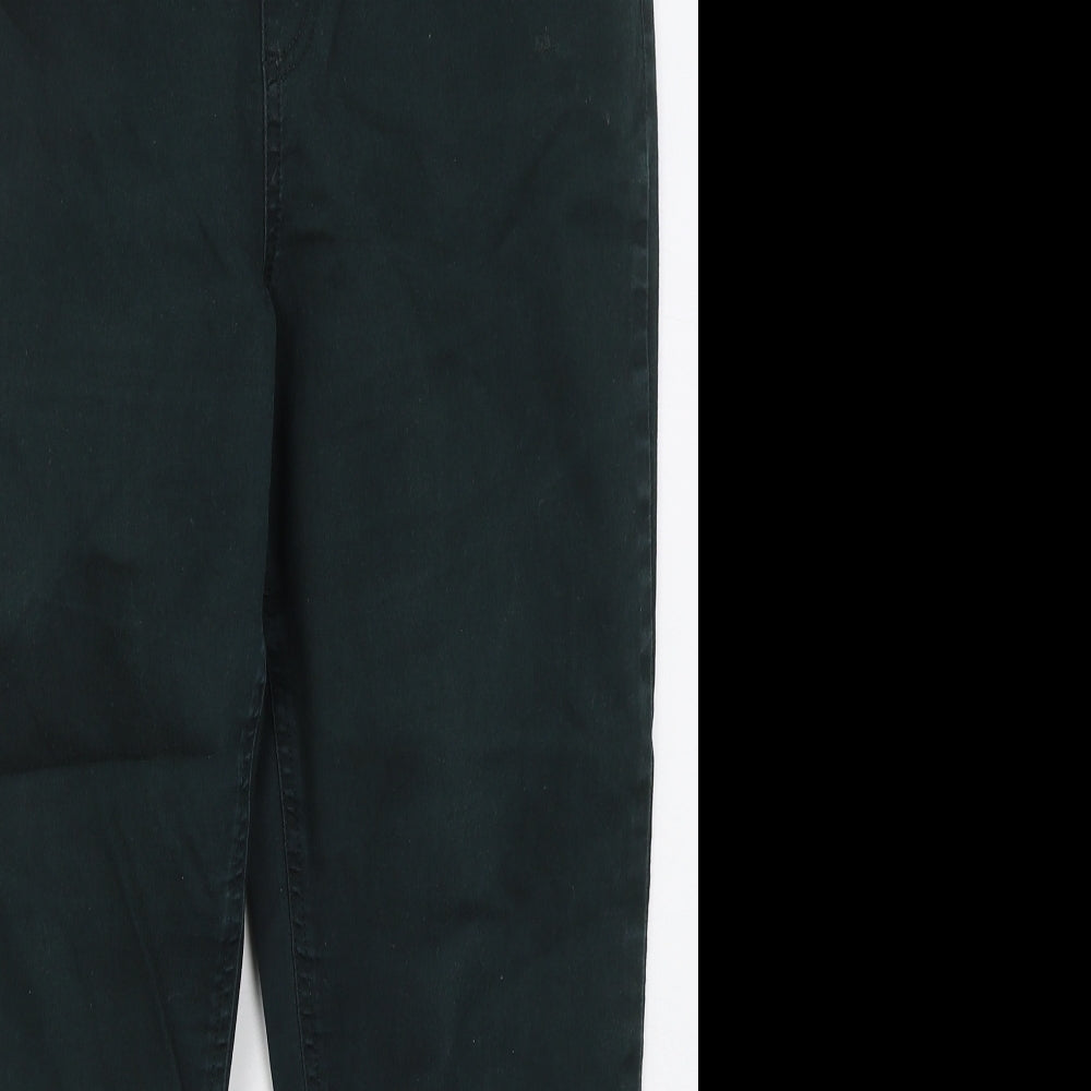 Marks and Spencer Womens Green  Cotton Jegging Jeans Size 18 L26 in Regular