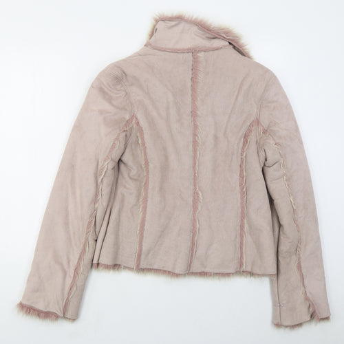 Wallis Womens Pink   Jacket Coat Size 20  Button