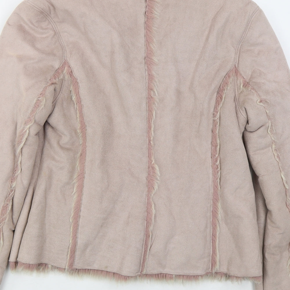 Wallis Womens Pink   Jacket Coat Size 20  Button